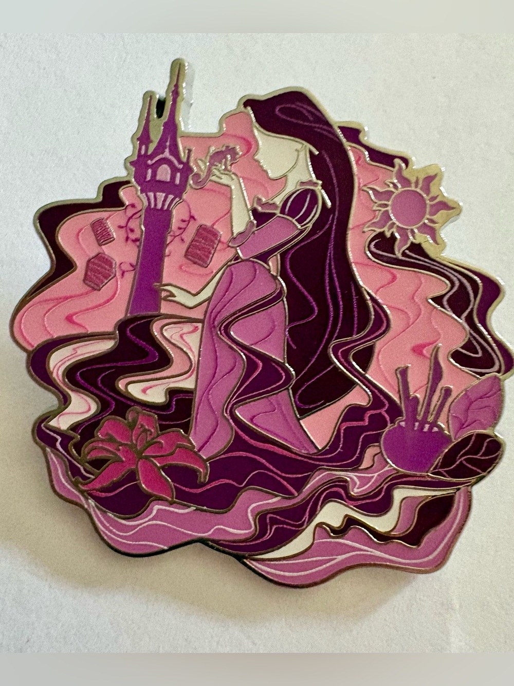 Disney Trading Pin Uncas Tangled Rapunzel Princess Monochrome Mystery Series